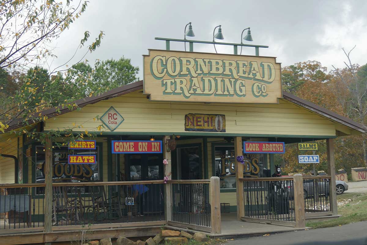 Cornbread Trading Co. in Hochatown, Oklahoma Cornbread Trading Co. in Hochatown, Oklahoma
